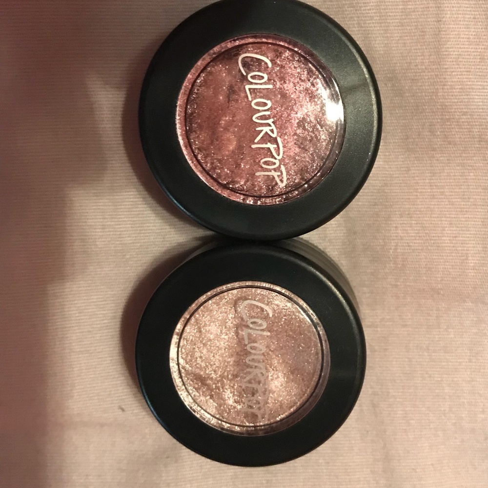 Two color pop eyeshadows
